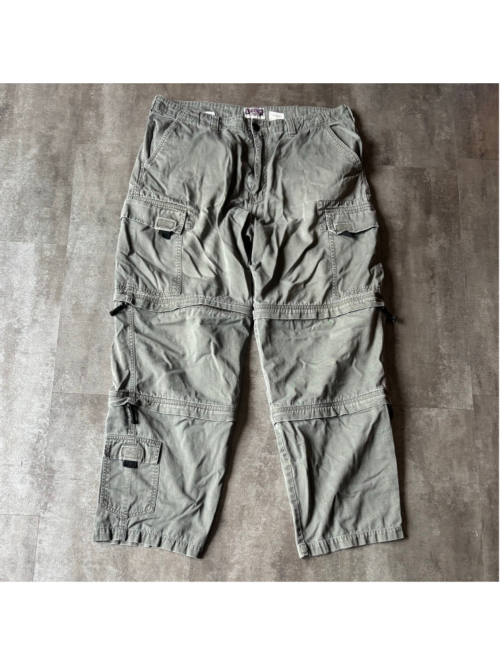 Vintage Nevada Jeanswear Double Convertible Cargo Pants Men’s 36x33 Green